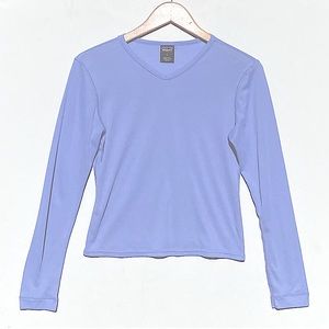 PATAGONIA Women’s CAPILENE Long Sleeve V-neck size Small Made in the USA